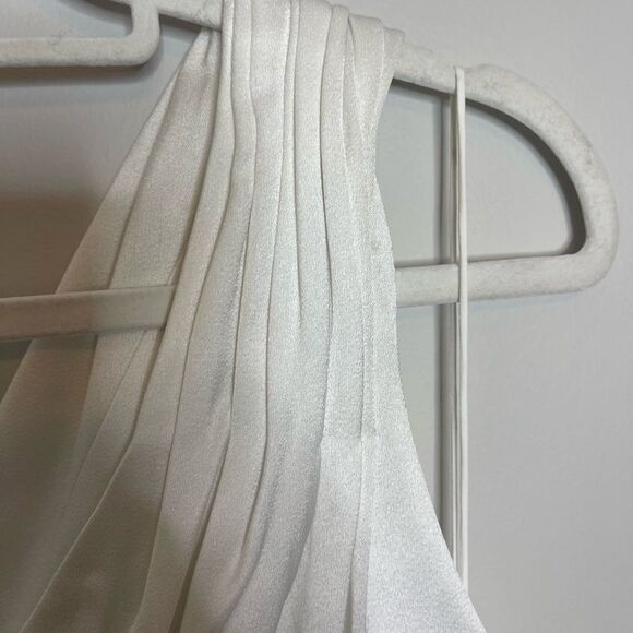 Alice + Olivia Paulette One Shoulder Satin Crepe Fitted Gown Dress NWT size 2 - Picture 4 of 10